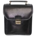 Saccoches / Etuis sur Grenoble : Pochette Hexagona Sacoche bandouli&egrave;re en cuir Ref 33907 Noi Noir