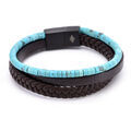 Bracelets sur Grenoble : Bracelets Sixtystones Bracelet Heishi Jaspe Gris Mouchet&eacute;-Medium-18cm Noir