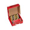 KYOCERA SENCO France Pointes et gaz pour cloueur &agrave; gaz annel&eacute;e acier &eacute;lectrozingu&eacute; bois, bois dur, panneau de bois 70 mm plate 3.1 mm bardage, encadrement, gros travaux, m