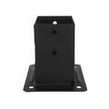 Pied de poteau carr&eacute; de jardin ppjbt - finition noire pied de poteau jardin &agrave; boulonner 70x70 noir 1 pi&egrave;ce(s) - simpson strong tie