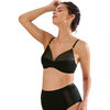 Triangles / Sans armatures Lisca Soutien-gorge pr&eacute;form&eacute; sans armatures PRINCESS Noir