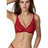 Triangles / Sans armatures Selmark Soutien-gorge triangle sans armatures FEDERICA Rouge
