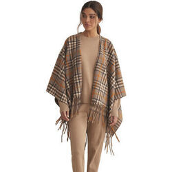 Veste Selmark Poncho Camel Cuadros COMPLEMENTOS