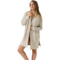 Veste Lisca Cardigan veste d'int&eacute;rieur d&eacute;tente Olivette Beige