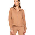 Vestes sur Grenoble : Veste Luna Splendida Sweat zipp&eacute; &agrave; manches longues Sweetened Splendida Marron