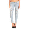 Jeans Guess Jeans Skinny Femme W51404 Bleu Clair Motifs brillant