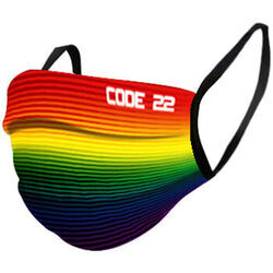 Maillots de corps Code 22 Masque protection mixte C22 rouge Code22 Rouge