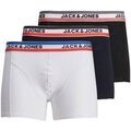 Lingerie homme sur Grenoble : Slips Jack & Jones JACK JONES - Boxers x3 - blanc, marine, noir Blanc