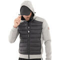 Veste Just Emporio - Veste &agrave; capuche bi mati&egrave;re - grise et noire Gris Grenoble