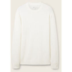 Pull Tom Tailor - Pull col rond - blanc