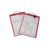 Lot sac d'application eichner 1 carton(s) de 10 pi&egrave;ce(s) sac application fermeture velcro et 2 compartiments a4 rouge - eichner