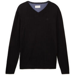 Pull Tom Tailor - Pull col v - noir