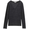 T-shirt Tom Tailor - Top manches longues - anthracite chin&eacute; Gris