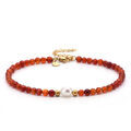 Bracelets sur Grenoble : Bracelets Sixtystones Sixty Stones - 60 - Cha&icirc;ne Cheville - Rouge