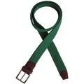 Ceinture Tyler & Tyler Ceinture tress&eacute;e souple Vert Grenoble