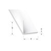 Corni&egrave;res pvc 1 barre(s) de 1 m&egrave;tre(s) lin&eacute;aire corni&egrave;re &eacute;gale 15 x 15 x 1 mm - pvc blanc - cqfd