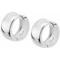 Boucles oreilles Lotus Cr&eacute;oles Silver larges Blanc Grenoble