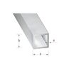 Tubes carr&eacute; alu brut 1 barre(s) de 1 m&egrave;tre(s) lin&eacute;aire tube carr&eacute; 10 x 10 x 1 mm - aluminium brut - cqfd