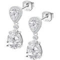Boucles oreilles Lotus Boucles d'oreilles Silver poires blanches Grenoble