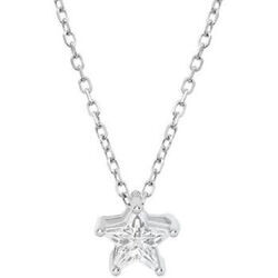 Collier Lotus Collier Silver &eacute;toile Blanc