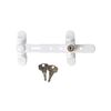SOCONA Entreb&acirc;illeurs de s&eacute;curit&eacute; airlock blanc 1 pi&egrave;ce(s) &agrave; vis entreb&acirc;illeur de fen&ecirc;tre entreb&acirc;illeur s&eacute;curit&eacute; pour fen&ecirc;tre airlock &agrave; cl&eacute; - blanc &agrave; cl&eacute; - s
