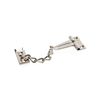 Entreb&acirc;illeurs chain 1 pi&egrave;ce(s) entreb&acirc;illeur de porte &agrave; vis entreb&acirc;illeur de s&eacute;curit&eacute; pour porte chain 175 mm - nickel nickel manuelle - socona