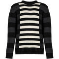 Pull Les Hommes LLK113-654U | Wool Stripes Round Neck Jumper