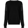Pull Les Hommes LKK112 603A | Classic Fit Jumper with Nylon Detail on Sleeves