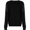 Pull Les Hommes LKK112 603A | Classic Fit Jumper with Nylon Detail on Sleeves