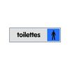 Plaquettes signal&eacute;tiques plaquette signal&eacute;tique - toilettes hommes (logo) 1 pi&egrave;ce(s) 170 mm 45 mm oui plexiglas toilettes hommes - novap