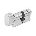 Serrurerie & Quincaillerie sur Annecy : ABUS FRANCE Cylindre de s&ucirc;ret&eacute; d66 d&eacute;brayable et anti-casse nickel&eacute; vari&eacute; 30 x 40b mm 1 pi&egrave;ce(s) &agrave; bouton cylindre &agrave; bouton d66 30 x 40b 5 vari&eacute; 5 cl&eacute;s nickel&eacute; -