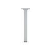 Pied de meuble carr&eacute; acier blanc 25 mm 1 pi&egrave;ce(s) pied 25x25 m10 acier blanc h250 carr&eacute; acier 250 mm - interges.com
