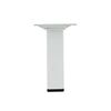 Pied de meuble carr&eacute; acier blanc 25 mm 1 pi&egrave;ce(s) pied 25x25 m10 acier blanc h100 carr&eacute; acier 100 mm - interges.com