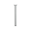 Pied de meuble rond acier blanc 30 mm 1 pi&egrave;ce(s) pied d30 m10 acier blanc h250 rond acier 250 mm - interges.com
