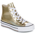 Chaussures enfants sur Grenoble : Baskets montantes enfant Converse CHUCK TAYLOR ALL STAR EVA LIFT PLATFORM METALLIC Dor&eacute;