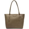 Sac a main LANCASTER Sac port&eacute; &eacute;paule en cuir ref_46446 Taupe Marron