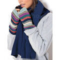 Pull Admas Echarpe douce bleu