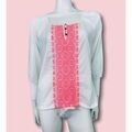 Chemise Roxy Roxy - Blouse Brod&eacute;e Manches 3/4 T. 38 Blanc Grenoble