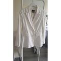 Veste Bershka Blazer Bershka blanc cass&eacute; Blanc