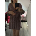 Robe courte Pull&Bear robe &agrave; motifs bordeaux Bordeaux Grenoble