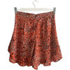 Short Maje Short taille haute volant&eacute; &agrave; imprim&eacute; l&eacute;opard Maje Orange