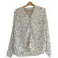 Chemises sur Grenoble : Chemise Le Temps des Cerises Chemisier l&eacute;g&egrave;rement brillant Beige