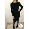 Robe Jeunes Et Jolies Robe en maille Noire Dallas