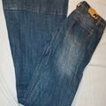 Jeans flare / larges Jennyfer Jeans d&eacute;lav&eacute; patte d'eph Marine Grenoble