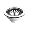Bondes &agrave; panier pour &eacute;viers tous mat&eacute;riaux bonde panier inox �114 sans trop plein manuelle 1 pi&egrave;ce(s) - nicoll