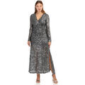 Robe La Modeuse Robes pour femme - Noir / Argent&eacute; - Noir Grenoble