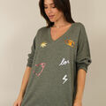 Pull Capucine Pull Occhio - love kaki neuf &eacute;tiquette Kaki