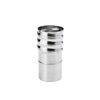 Raccords inox &agrave; visser po&ecirc;le tubage flexible raccord poele-tubage inox � 80 mm m&acirc;le x 80-86 - a visser 1 pi&egrave;ce(s) - tolerie emaillee nantaise