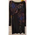 Robe courte Desigual Robe &agrave; manches longues Desigual Noir