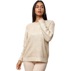Pull La Modeuse Pulls pour femme - Beige / Dor&eacute; - Beige